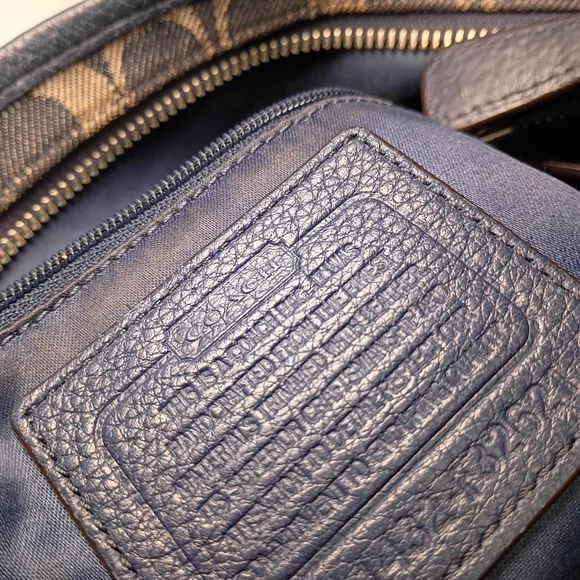 Coach Canvas and Leather Shoulder Bag - Black and Brown - Picture 14 of 14